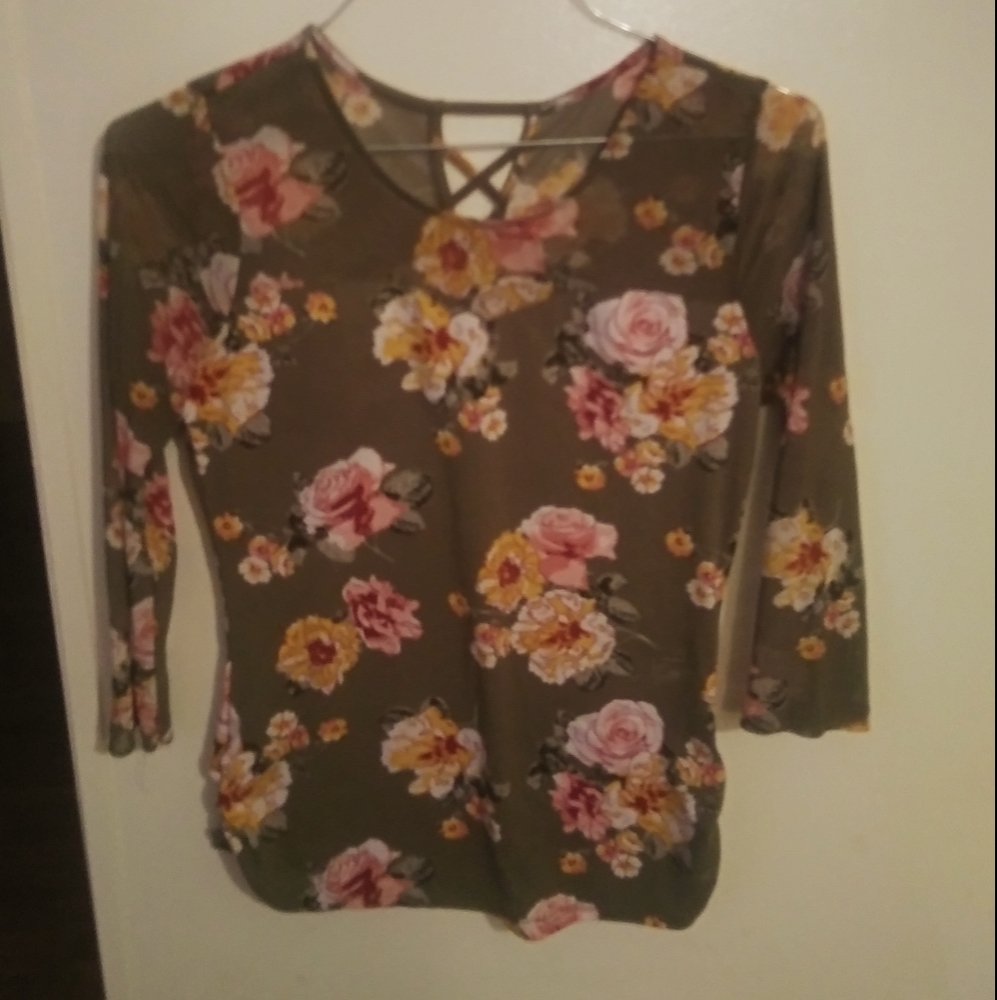 Womans Floral Blouse